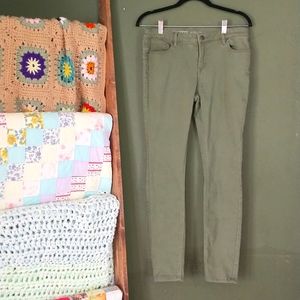 JOE BOXER army green push up skinney jeans 9